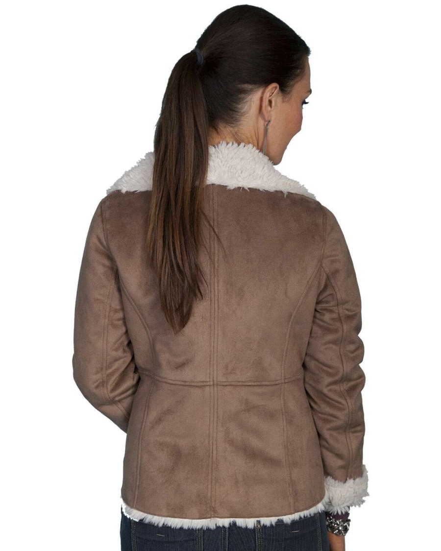 Jackets * | Online Scully Faux Fur Wrap Jacket