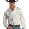 Shirts * | Online Scully White Retro Western Shirt