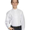 Shirts * | Sale Scully Boys' Pleated Front Long Sleeve Shirt