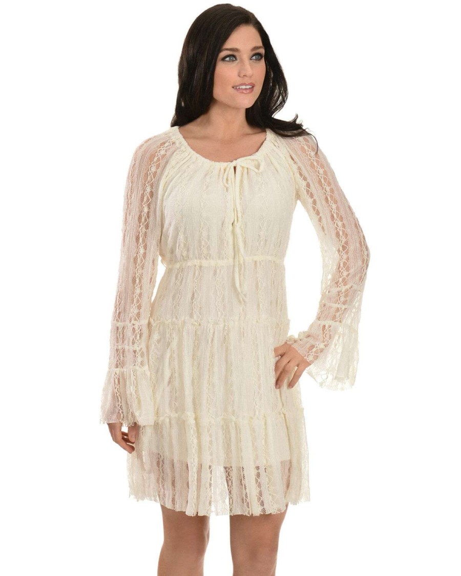 Dresses * | Limited Edition Scully Women'S Solid Lined Lace Dress