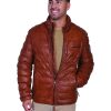 Jackets * | Limited Edition Scully Men'S Horizontal Ribbed Leather Jacket