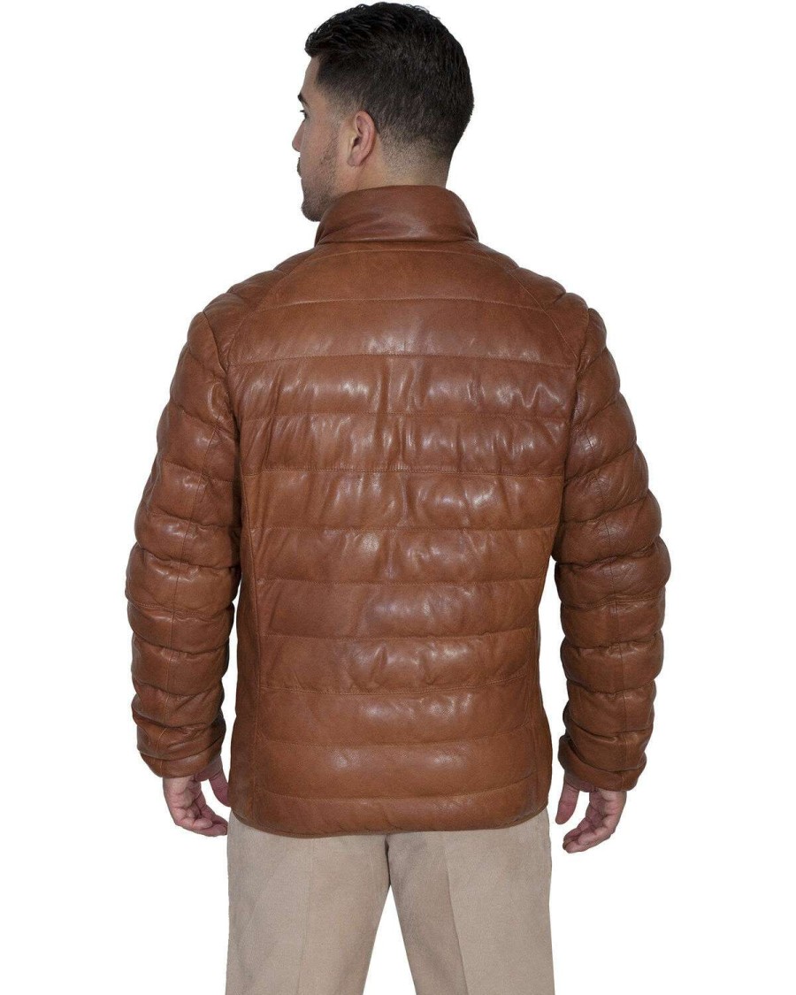 Jackets * | Limited Edition Scully Men'S Horizontal Ribbed Leather Jacket