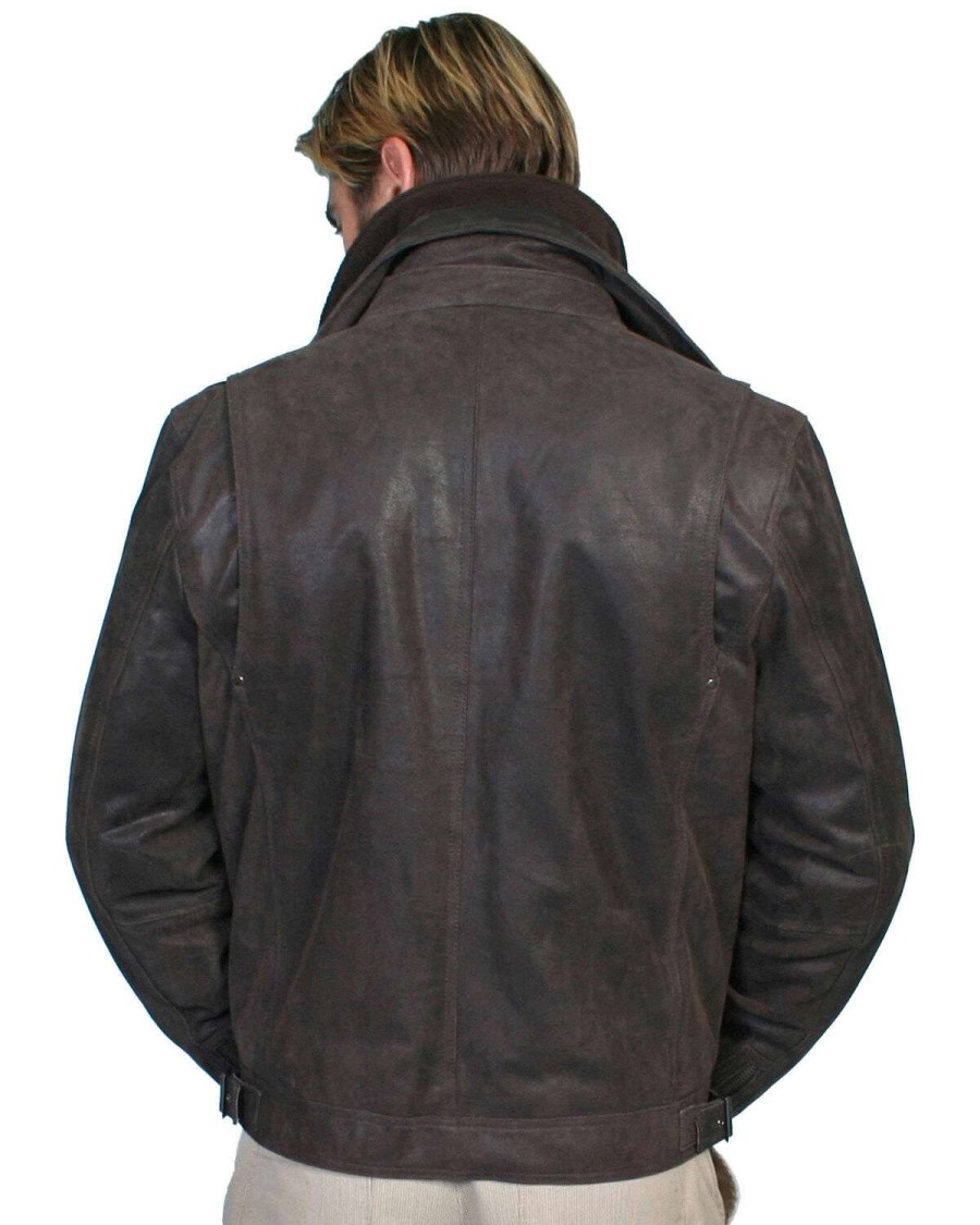 Jackets * | Sale Scully Zip-Out Front & Collar Lambskin Jacket