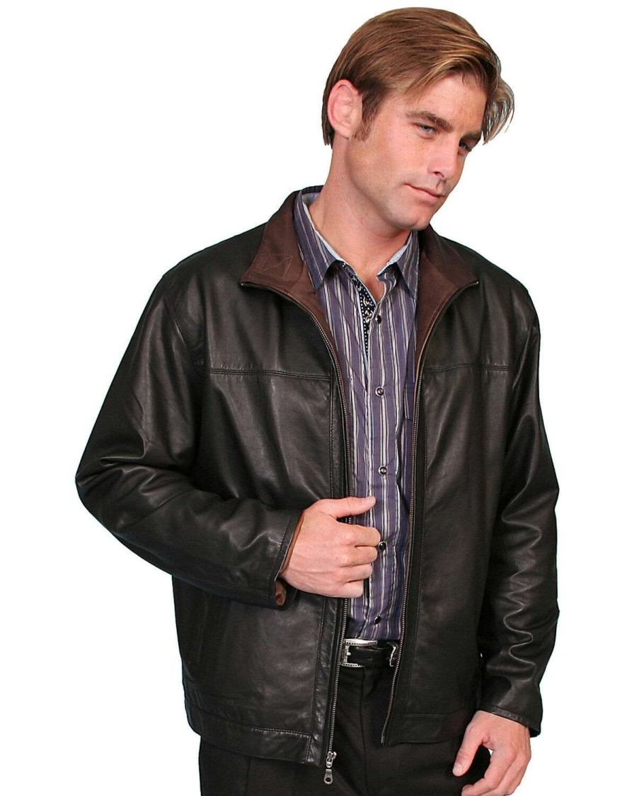 Jackets * | Outlet Scully Premium Lambskin Zip Front Jacket