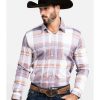 Shirts * | Discount Scully Signature Soft Series Men'S Large Plaid Snap Long Sleeve Western Shirt