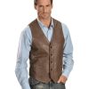 Vest * | Discount Scully Men'S Frontier Leather Vest