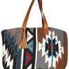 Bags * | Online Scully Women'S Southwestern Serape Wool Handbag Tote