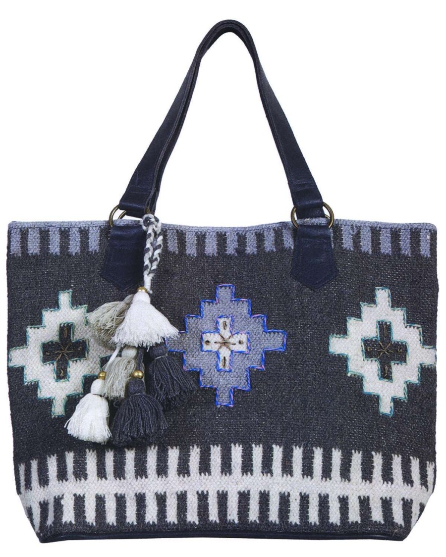 Bags * | Discount Scully Women'S Aztec Woven Handbag