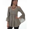 Tops * | Outlet Scully Women'S Cold Shoulder Long Sleeve Tunic Top