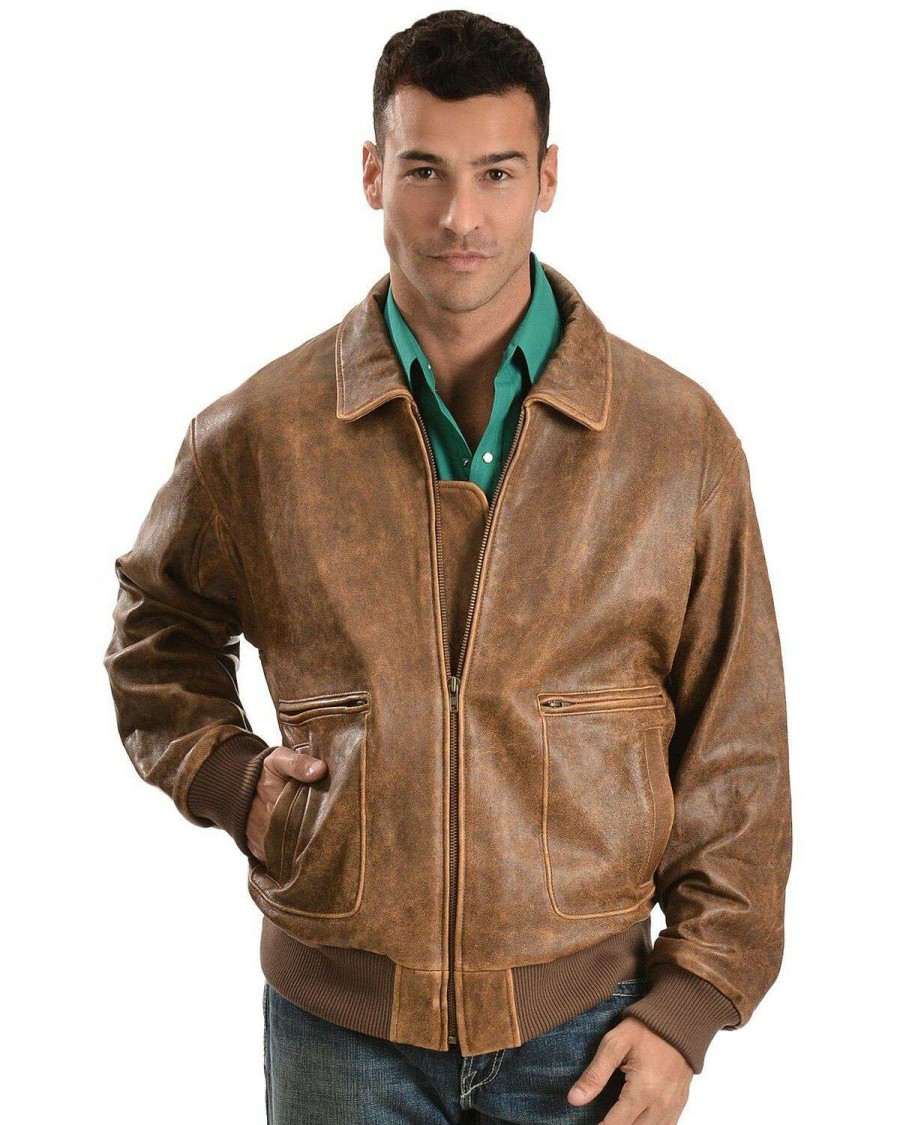 Jackets * | Sale Scully Lambskin Leather Bomber Jacket