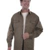 Jackets * | Outlet Scully Men'S Mole Skin Shirt Jacket