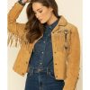 Jackets * | Limited Edition Scully Women'S Suede Leather Fringe Jacket