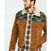 Jackets * | Online Scully Men'S Cafe Brown Boar Suede Jean Jacket