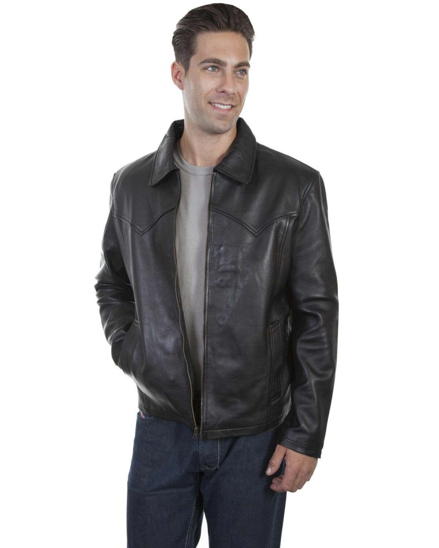 Jackets * | Sale Scully Men'S Leather Jacket