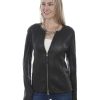 Jackets * | Discount Leatherwear By Scully Women'S Zip-Front Leather Jacket