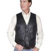 Vest * | Discount Scully Premium Lamb Leather Vest