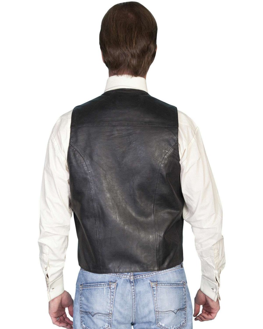 Vest * | Discount Scully Premium Lamb Leather Vest