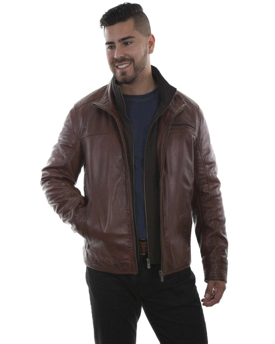 Jackets * | Outlet Scully Men'S Leather Jacket