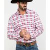 Shirts * | Online Scully Signature Soft Series Men'S Multi Med Plaid Long Sleeve Western Shirt