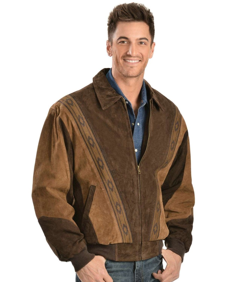 Jackets * | Outlet Scully Men'S Suede Rodeo Jacket