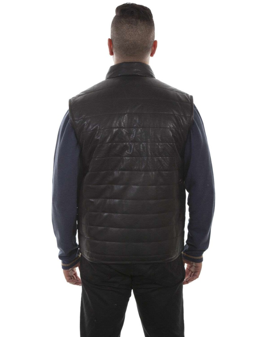 Vest * | Discount Scully Men'S Black Lamb Vest