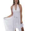 Dresses * | Limited Edition Cantina By Scully Women'S White Halter Strap Dress