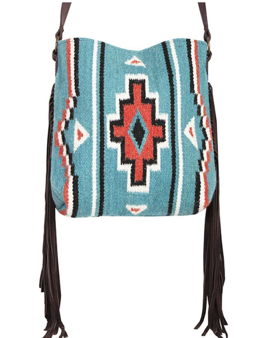 Bags * | Sale Scully Women'S Southwestern Wool Shoulder Bag